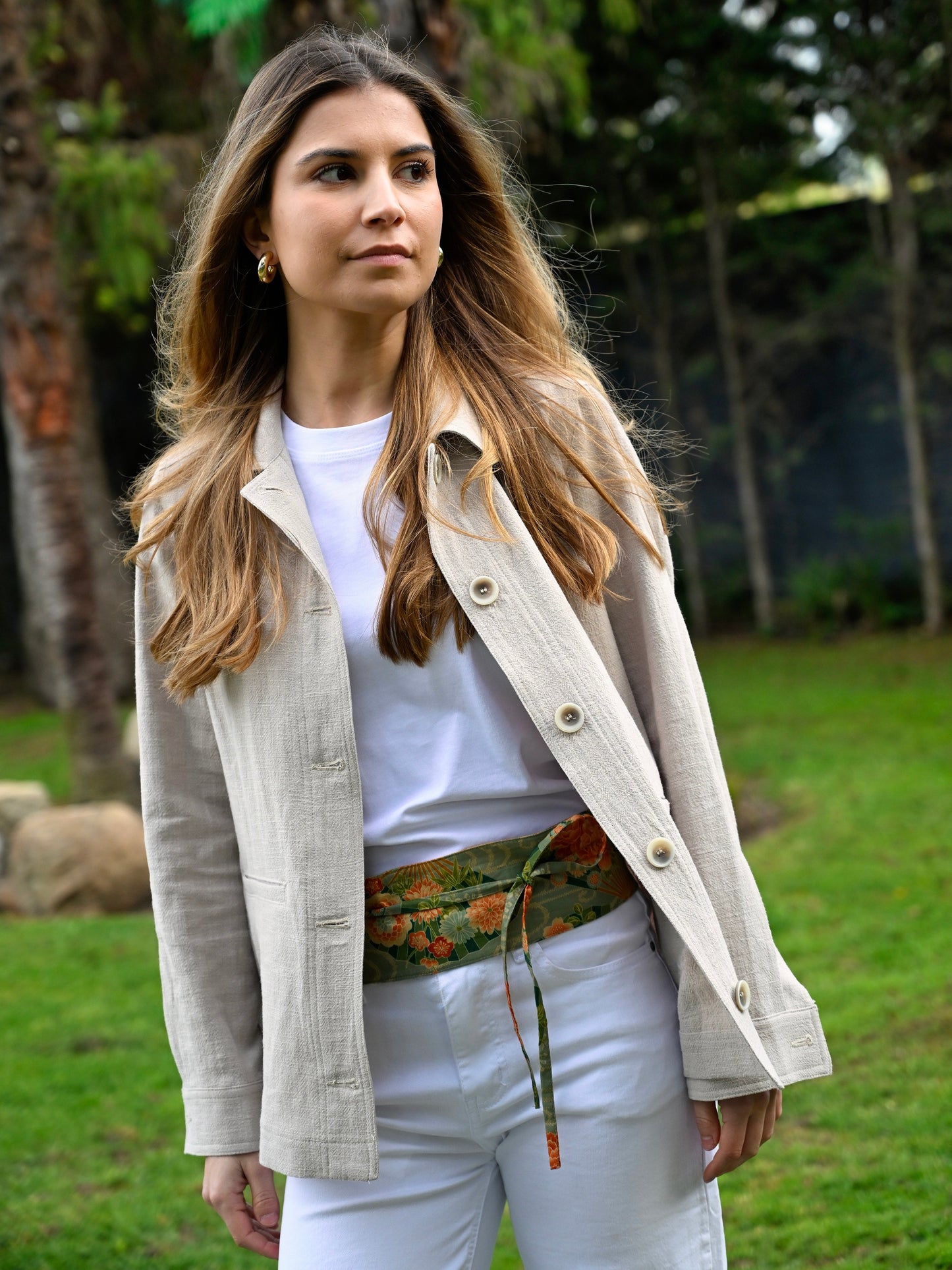 Chaqueta Aria Lino